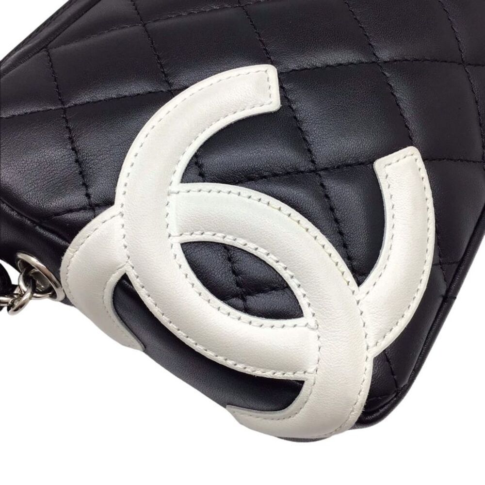 Chanel Cambon Line Black Leather Shoulder Bag (Pre-Owned) - Picture 9 of 10